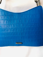 Load image into Gallery viewer, *Syreni Leather Shoulder Bag COBALT BLU/SIL