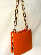 Load image into Gallery viewer, *Ducissa Leather Shoulder Bag PERSIMMON ORG/GLD