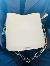 Load image into Gallery viewer, Magma Ducissa (Large) Leather Shoulder Bag ICE WHITE/SIL