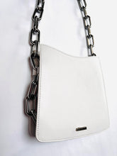 Load image into Gallery viewer, *Ducissa Leather Shoulder Bag ICE WHITE/SIL