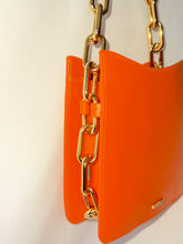 Load image into Gallery viewer, *Ducissa Leather Shoulder Bag PERSIMMON ORG/GLD