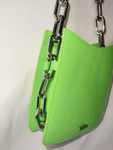Load image into Gallery viewer, *Ducissa Leather Shoulder Bag MANTIS GREEN/SIL