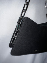 Load image into Gallery viewer, *Syreni Neoprene Shoulder Bag ONYX BLACK/SIL