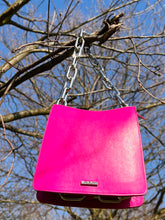 Load image into Gallery viewer, *Ducissa Leather Shoulder Bag MAGENTA PINK/SIL