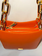 Load image into Gallery viewer, *Ducissa Leather Shoulder Bag PERSIMMON ORG/GLD