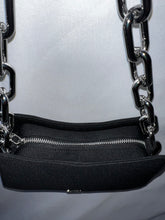 Load image into Gallery viewer, *Syreni Neoprene Shoulder Bag ONYX BLACK/SIL
