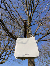 Load image into Gallery viewer, *Ducissa Leather Shoulder Bag ICE WHITE/SIL