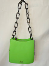 Load image into Gallery viewer, *Ducissa Leather Shoulder Bag MANTIS GREEN/SIL