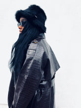 Load image into Gallery viewer, Ama Faux Fur Bucket Hat NERO
