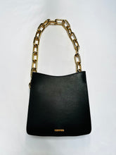 Load image into Gallery viewer, *Ducissa Leather Shoulder Bag NERO/GOLD
