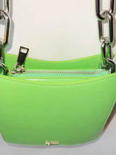 Load image into Gallery viewer, *Ducissa Leather Shoulder Bag MANTIS GREEN/SIL

