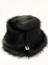 Load image into Gallery viewer, Ama Faux Fur Bucket Hat NERO
