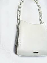 Load image into Gallery viewer, Ducissa Leather Shoulder Bag ICE WHITE/WHITE
