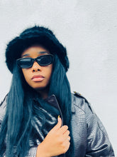 Load image into Gallery viewer, Ama Faux Fur Bucket Hat NERO
