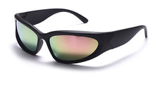 Load image into Gallery viewer, Juno Oversized Cat Eye Sunglasses Onyx/pink prism
