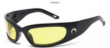 Load image into Gallery viewer, Castor Rectangle Sunglasses Nero /YEL
