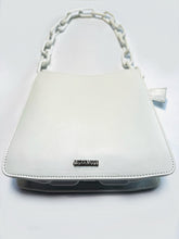 Load image into Gallery viewer, Ducissa Leather Shoulder Bag ICE WHITE/WHITE
