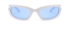 Load image into Gallery viewer, Castor Rectangle Sunglasses Ice White /BLU
